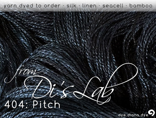 Pitch (#404) from Di's Lab - silk/linen/seacell/bamboo yarn custom